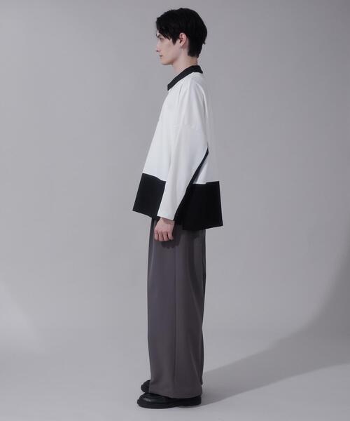 BROWNY(ブラウニー)の「BROWNY/ドルマンポンチハーフZIPT(Tシャツ/カットソー・メンズ・ホワイト/ブルー・LARGE/MEDIUM)」の10枚目の写真