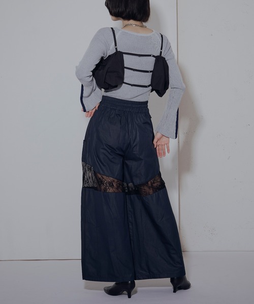 sheller シェリエ　ブラック ビスチェ バルーンシルエット sheller シェリエブラック ビスチェ バルーンシルエット