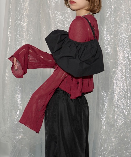 Ezick（エジック）の「Multi-fit 2way バルーンジップビスチェ（ベスト・レディース・アイボリー/ブラック・FREE）」の14枚目の写真