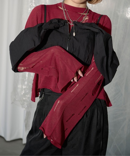 Ezick（エジック）の「Multi-fit 2way バルーンジップビスチェ（ベスト・レディース・アイボリー/ブラック・FREE）」の19枚目の写真