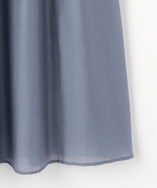 green label relaxing（グリーンレーベルリラクシング）の「シアー ギャザー スカート 3（スカート・レディース・ライトグレー/ロイヤルブルー/ダークグレー/ライラック/ケリーグリーン・FREE）」の20枚目の写真