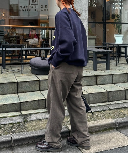 GEVACO(ゲバコ)の「【GEVACO/ゲバコ】スポーティーロゴジャガードプルオーバーニット(ニット/セーター・メンズ・ネイビー/ベージュ系その他/グレー・SMALL/MEDIUM/LARGE)」の12枚目の写真