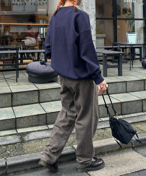 GEVACO(ゲバコ)の「【GEVACO/ゲバコ】スポーティーロゴジャガードプルオーバーニット(ニット/セーター・メンズ・ネイビー/ベージュ系その他/グレー・SMALL/MEDIUM/LARGE)」の13枚目の写真