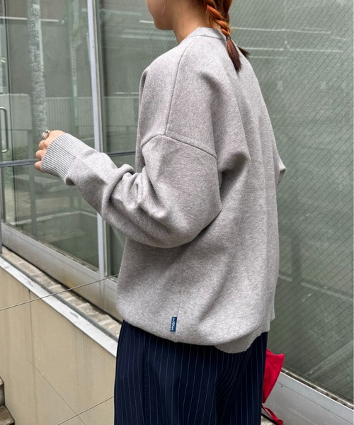 GEVACO(ゲバコ)の「【GEVACO/ゲバコ】スポーティーロゴジャガードプルオーバーニット(ニット/セーター・メンズ・ネイビー/ベージュ系その他/グレー・SMALL/MEDIUM/LARGE)」の17枚目の写真