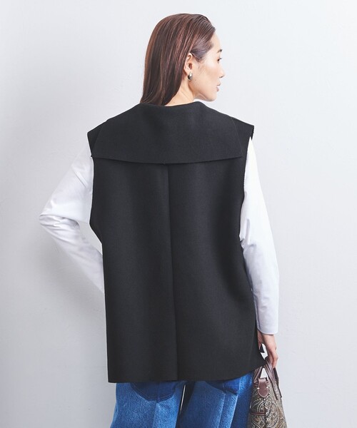 PROTAGONISTA（プロタゴニスタ）の「【別注】＜PROTAGONISTA＞セーラーカラー ノースリーブ トップス/ベスト（ベスト・レディース・ブラック・FREE）」の2枚目の写真
