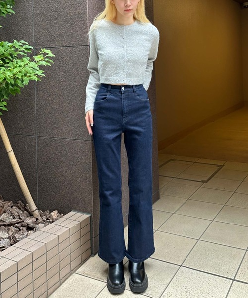 archives(アルシーヴ)の「ラメフェザーコンパクトニットカーディガン(ニット/セーター・レディース・ブルー/ブルーグレー/オレンジ/シルバーグレー・MEDIUM)」の16枚目の写真