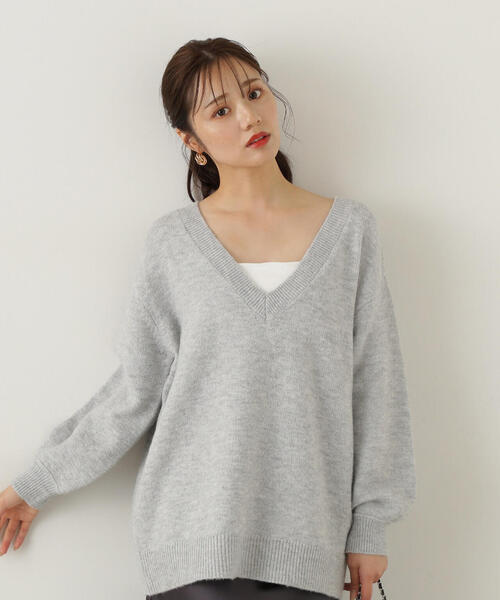 PROPORTION BODY DRESSING（プロポーションボディドレッシング）の「深Ｖニット / 1214270013（ニット/セーター・レディース・グレー/ダークグレー/ベージュ・FREE）」の18枚目の写真
