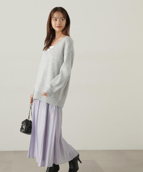 PROPORTION BODY DRESSING（プロポーションボディドレッシング）の「深Ｖニット / 1214270013（ニット/セーター・レディース・グレー/ダークグレー/ベージュ・FREE）」の21枚目の写真