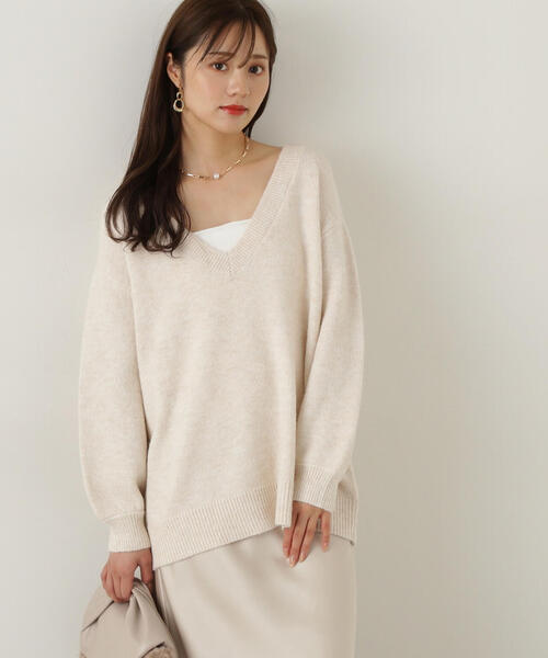 PROPORTION BODY DRESSING（プロポーションボディドレッシング）の「深Ｖニット / 1214270013（ニット/セーター・レディース・グレー/ダークグレー/ベージュ・FREE）」の10枚目の写真