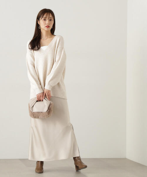 PROPORTION BODY DRESSING（プロポーションボディドレッシング）の「深Ｖニット / 1214270013（ニット/セーター・レディース・グレー/ダークグレー/ベージュ・FREE）」の11枚目の写真