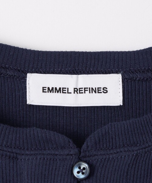 EMMEL REFINES（エメルリファインズ）の「＜EMMEL REFINES＞EM テレコ カーディガン ワンピース（ワンピース・レディース・ネイビー/ライトブルー・FREE）」の13枚目の写真