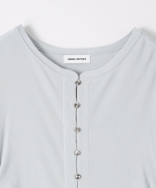 EMMEL REFINES（エメルリファインズ）の「＜EMMEL REFINES＞EM テレコ カーディガン ワンピース（ワンピース・レディース・ネイビー/ライトブルー・FREE）」の16枚目の写真