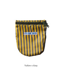PUEBCO(vGuR)SCHOOL TIE FABRIC SEMICIRCLE POUCH(|[`)