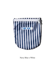 PUEBCO（プエブコ）の「SCHOOL TIE FABRIC SEMICIRCLE POUCH（ポーチ）」