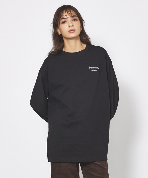 【POLER/ポーラー】ENLIGHTENMENT L/S TEE/ワンポイント刺繍ロングTシャツ（Tシャツ/カットソー）｜POLeR（ポーラー）
