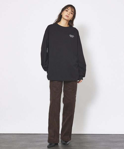 POLeR(ポーラー)の「【POLER/ポーラー】ENLIGHTENMENT L/S TEE/ワンポイント刺繍ロングTシャツ(Tシャツ/カットソー・メンズ・ホワイト/ブラック/ネイビー・M/XL/L)」の6枚目の写真