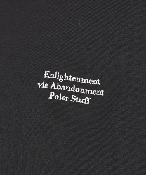 POLeR(ポーラー)の「【POLER/ポーラー】ENLIGHTENMENT L/S TEE/ワンポイント刺繍ロングTシャツ(Tシャツ/カットソー・メンズ・ホワイト/ブラック/ネイビー・M/XL/L)」の12枚目の写真