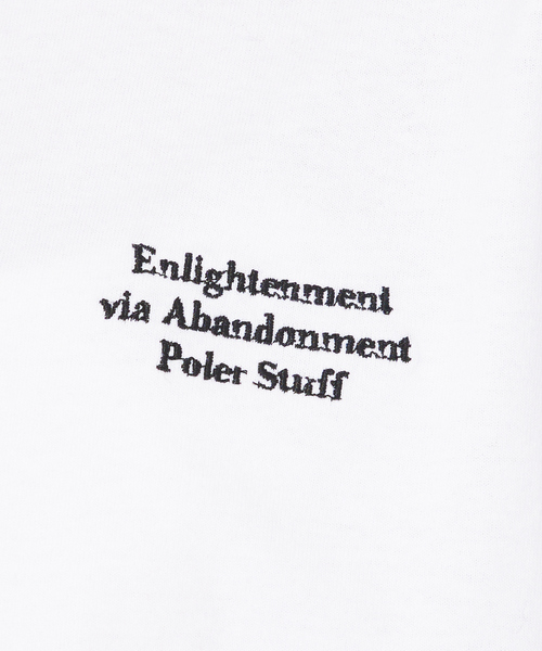 POLeR(ポーラー)の「【POLER/ポーラー】ENLIGHTENMENT L/S TEE/ワンポイント刺繍ロングTシャツ(Tシャツ/カットソー・メンズ・ホワイト/ブラック/ネイビー・M/XL/L)」の17枚目の写真