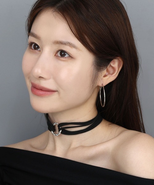 CEMONEMO（セモネモ）の「【金属アレルギー対応】 ワイドフープ ピアス / サージカルステンレス 316L（ピアス（両耳用）・レディース・シルバー/ゴールド・4/5）」の20枚目の写真