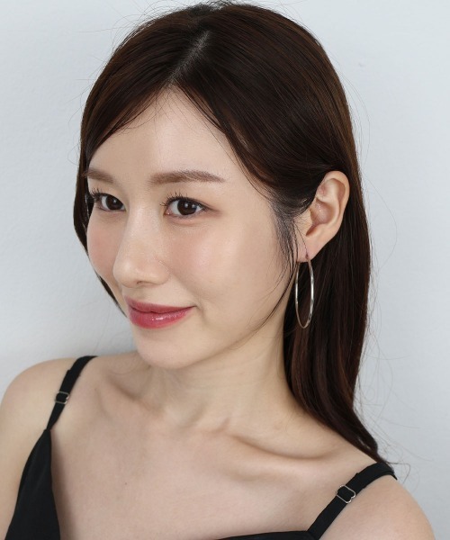 CEMONEMO（セモネモ）の「【金属アレルギー対応】 ワイドフープ ピアス / サージカルステンレス 316L（ピアス（両耳用）・レディース・シルバー/ゴールド・4/5）」の12枚目の写真