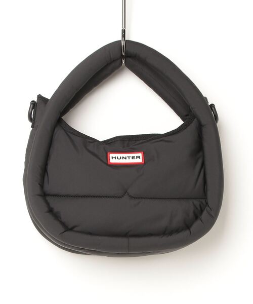 HUNTER（ハンター）の「HUNTER/ハンター ショルダーバック フレイムド パファー ミディ ホーボー FRAMED PUFFER MIDI HOBO UBX3712KBM（ショルダーバッグ・レディース・ブラック/ホワイト・FREE）」の11枚目の写真