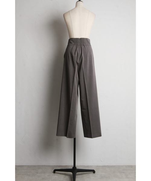 &. NOSTALGIA（アンドドットノスタルジア）の「釦デザインハイウエストタックパンツ（スラックス・レディース・グレー/ブラック・S/M）」の20枚目の写真