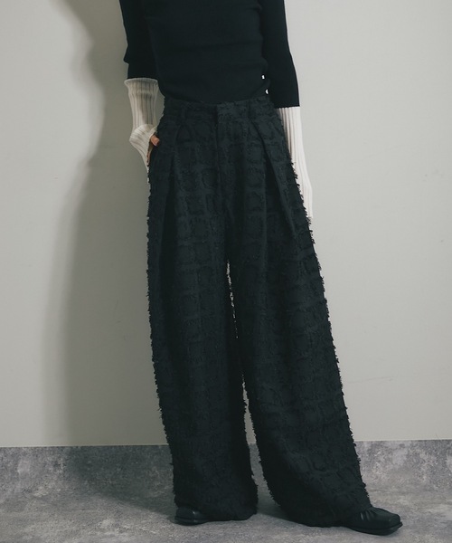 ANOTHER S(アナザーエス)の「スクエアフリンジタックパンツ(その他パンツ・レディース・ブラック/グレー・FREE)」の19枚目の写真