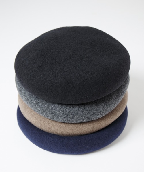 RACAL(ラカル)の「Classic Basque Beret / クラシックバスクベレー(ハンチング/ベレー帽・メンズ・ブラック/チャコールグレー/モカ/ネイビー・MEDIUM/LARGE)」の19枚目の写真