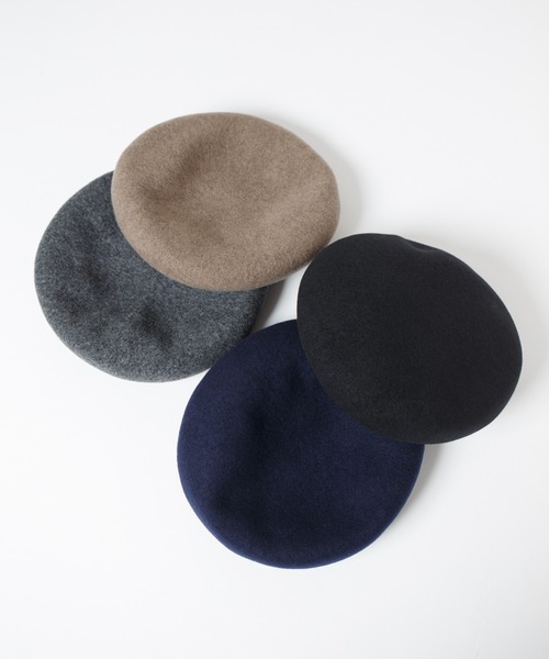 RACAL(ラカル)の「Classic Basque Beret / クラシックバスクベレー(ハンチング/ベレー帽・メンズ・ブラック/チャコールグレー/モカ/ネイビー・MEDIUM/LARGE)」の20枚目の写真