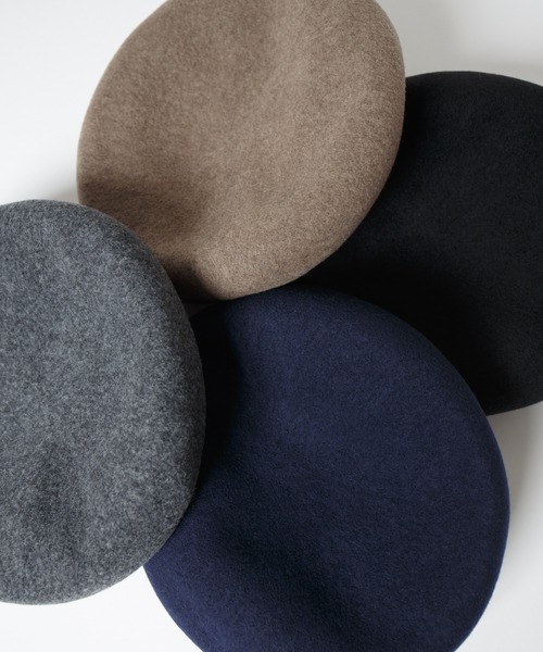 RACAL(ラカル)の「Classic Basque Beret / クラシックバスクベレー(ハンチング/ベレー帽・メンズ・ブラック/チャコールグレー/モカ/ネイビー・MEDIUM/LARGE)」の21枚目の写真