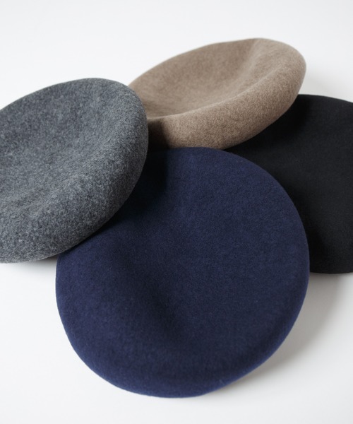 RACAL(ラカル)の「Classic Basque Beret / クラシックバスクベレー(ハンチング/ベレー帽・メンズ・ブラック/チャコールグレー/モカ/ネイビー・MEDIUM/LARGE)」の22枚目の写真