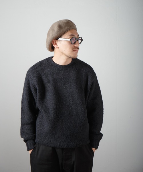 RACAL(ラカル)の「Classic Basque Beret / クラシックバスクベレー(ハンチング/ベレー帽・メンズ・ブラック/チャコールグレー/モカ/ネイビー・MEDIUM/LARGE)」の11枚目の写真