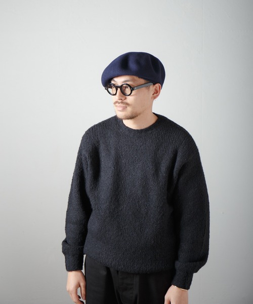 RACAL(ラカル)の「Classic Basque Beret / クラシックバスクベレー(ハンチング/ベレー帽・メンズ・ブラック/チャコールグレー/モカ/ネイビー・MEDIUM/LARGE)」の14枚目の写真