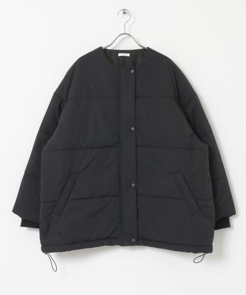 ITEMS URBANRESEARCH（アイテムズ アーバンリサーチ）の「中綿キルトオーバージャケット（ダウンジャケット/コート・レディース・ホワイト系その他/ブラック・FREE）」の12枚目の写真