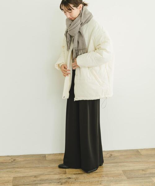 ITEMS URBANRESEARCH（アイテムズ アーバンリサーチ）の「中綿キルトオーバージャケット（ダウンジャケット/コート・レディース・ホワイト系その他/ブラック・FREE）」の18枚目の写真