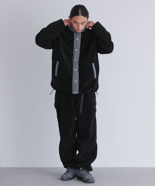 n'OrLABEL（ノアールレーベル）の「【セットアップ対応】『スタンドカラーボアジャケット』（ブルゾン・メンズ・ベージュ/ブラック・L/M）」の9枚目の写真