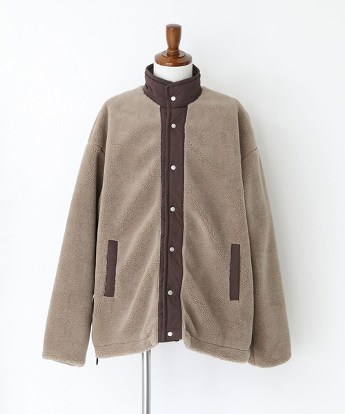 n'OrLABEL（ノアールレーベル）の「【セットアップ対応】『スタンドカラーボアジャケット』（ブルゾン・メンズ・ベージュ/ブラック・L/M）」の18枚目の写真