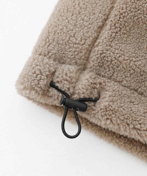 n'OrLABEL（ノアールレーベル）の「【セットアップ対応】『スタンドカラーボアジャケット』（ブルゾン・メンズ・ベージュ/ブラック・L/M）」の11枚目の写真