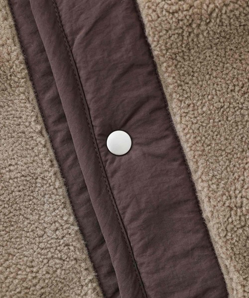 n'OrLABEL（ノアールレーベル）の「【セットアップ対応】『スタンドカラーボアジャケット』（ブルゾン・メンズ・ベージュ/ブラック・L/M）」の12枚目の写真