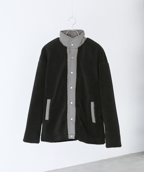 n'OrLABEL（ノアールレーベル）の「【セットアップ対応】『スタンドカラーボアジャケット』（ブルゾン・メンズ・ベージュ/ブラック・L/M）」の22枚目の写真