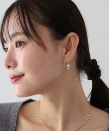 ラッパパールピアス
