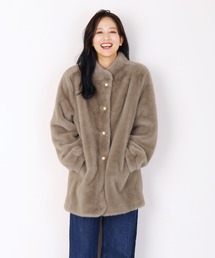 ボアコート アウター エコファー フーディ 6colors S/L セール】エコファーコート（その他アウター）｜Sibra（シブラ