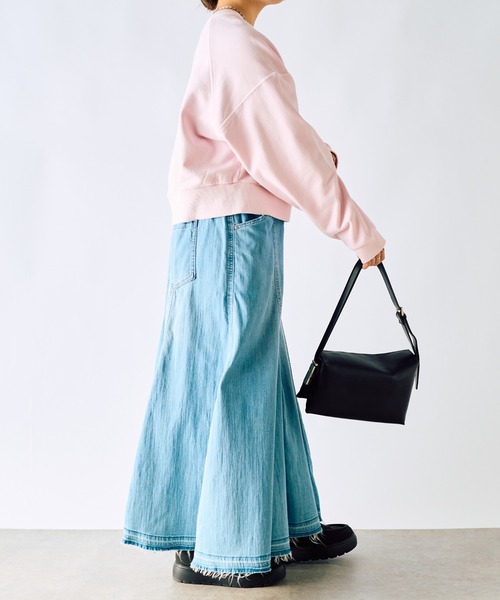 un dix cors（アンディコール）の「裏毛ピグメントカラースウェット（スウェット・レディース・ブルー/ピンク・FREE）」の9枚目の写真