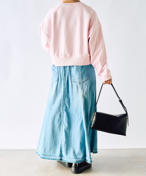 un dix cors（アンディコール）の「裏毛ピグメントカラースウェット（スウェット・レディース・ブルー/ピンク・FREE）」の10枚目の写真