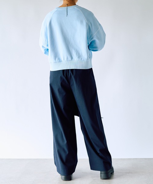 un dix cors（アンディコール）の「裏毛ピグメントカラースウェット（スウェット・レディース・ブルー/ピンク・FREE）」の20枚目の写真