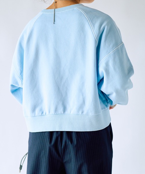 un dix cors（アンディコール）の「裏毛ピグメントカラースウェット（スウェット・レディース・ブルー/ピンク・FREE）」の16枚目の写真