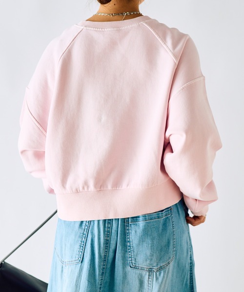 un dix cors（アンディコール）の「裏毛ピグメントカラースウェット（スウェット・レディース・ブルー/ピンク・FREE）」の6枚目の写真