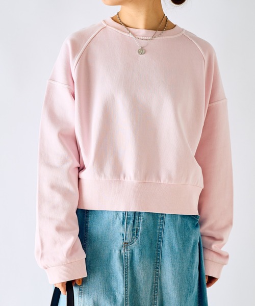 un dix cors（アンディコール）の「裏毛ピグメントカラースウェット（スウェット・レディース・ブルー/ピンク・FREE）」の7枚目の写真