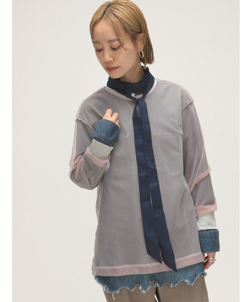 BEAMS BOY - 【送料無料・maturely】Sleeve Conscious Blouse maturely / デタッチ ボウタイ（付け襟）｜BEAMS BOY（ビームス