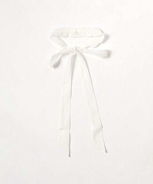 BEAMS BOY(ビームスボーイ)の「【2/5再値下げ】maturely / デタッチ ボウタイ(付け襟・レディース・ホワイト/ネイビー・ONE SIZE)」の7枚目の写真